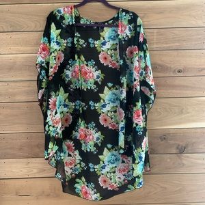 Forever 21 floral sheer kimono